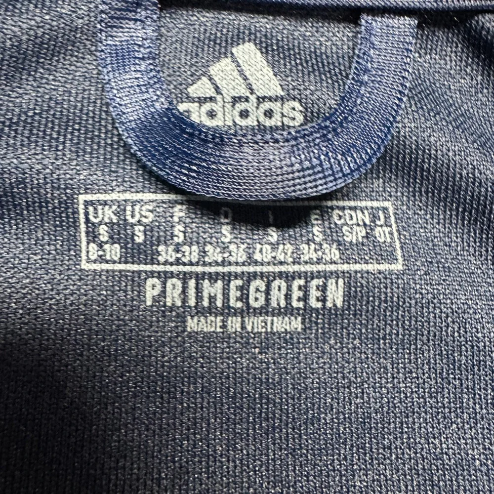 NWT Adidas Aeroready Track Jacket Blue Soccer Full‎ Zip Primegreen Youth Medium
